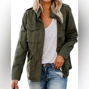 Old Navy Army Green Utility Jacket